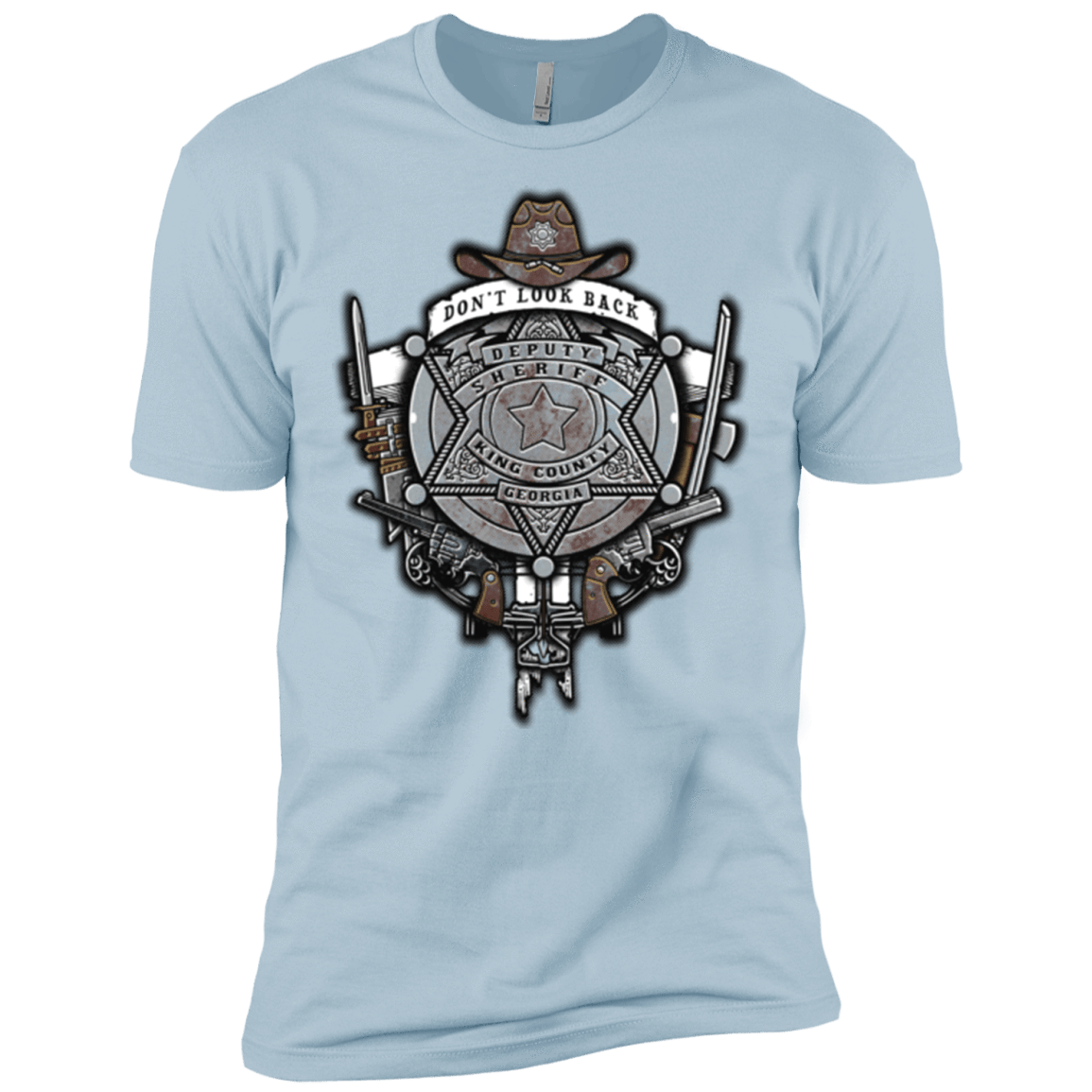 T-Shirts Light Blue / X-Small The Walking Crest Men's Premium T-Shirt