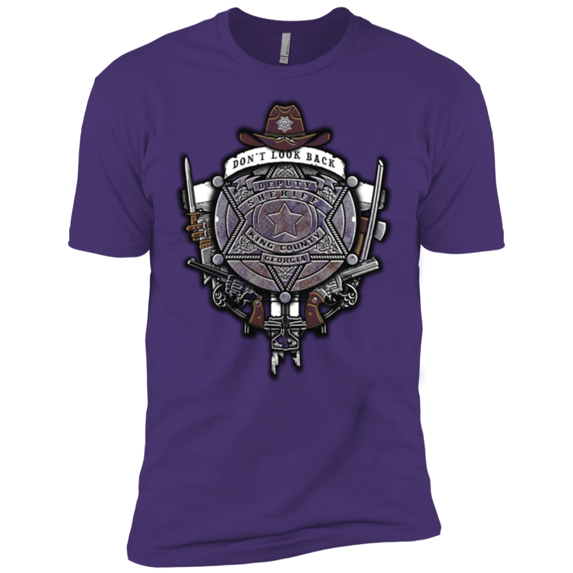 T-Shirts Purple / X-Small The Walking Crest Men's Premium T-Shirt