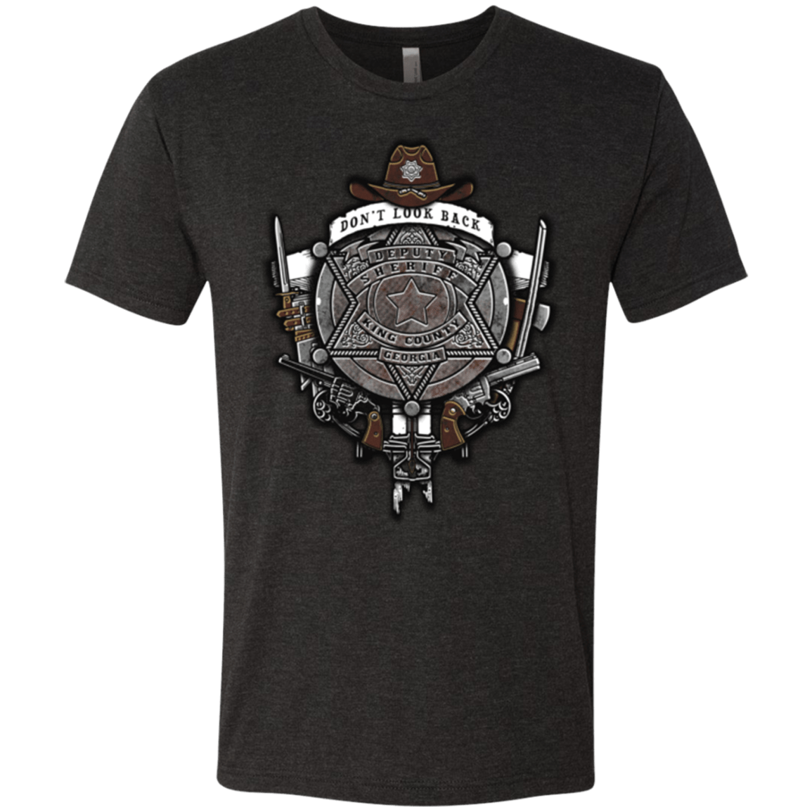 T-Shirts Vintage Black / Small The Walking Crest Men's Triblend T-Shirt