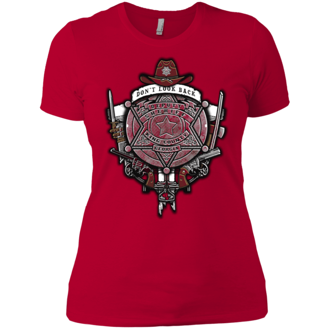 T-Shirts Red / X-Small The Walking Crest Women's Premium T-Shirt