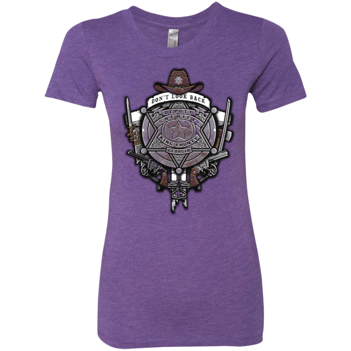 T-Shirts Purple Rush / Small The Walking Crest Women's Triblend T-Shirt
