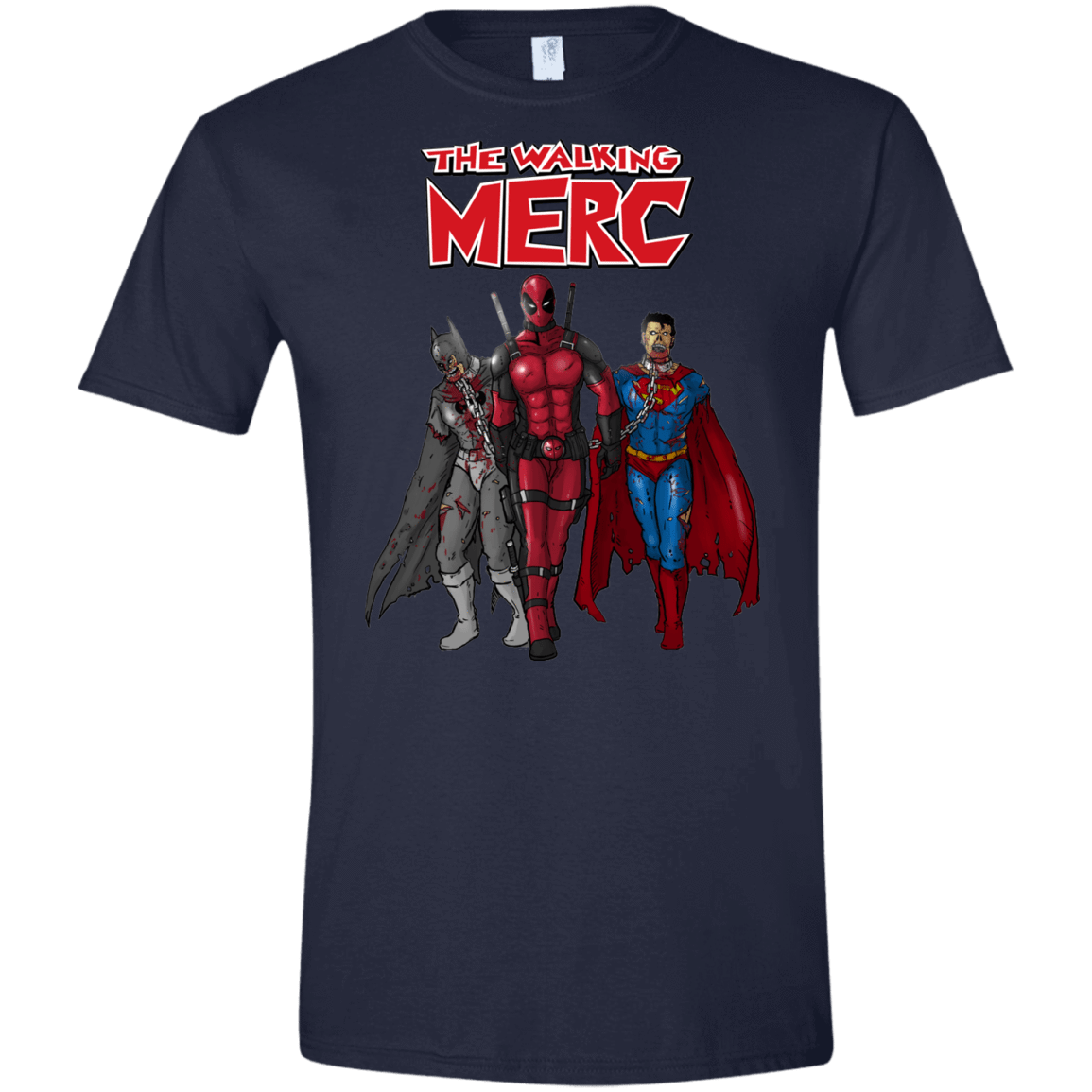 T-Shirts Navy / X-Small The Walking Merc Men's Semi-Fitted Softstyle