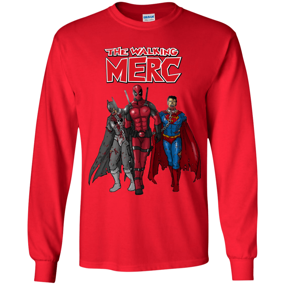 T-Shirts Red / YS The Walking Merc Youth Long Sleeve T-Shirt