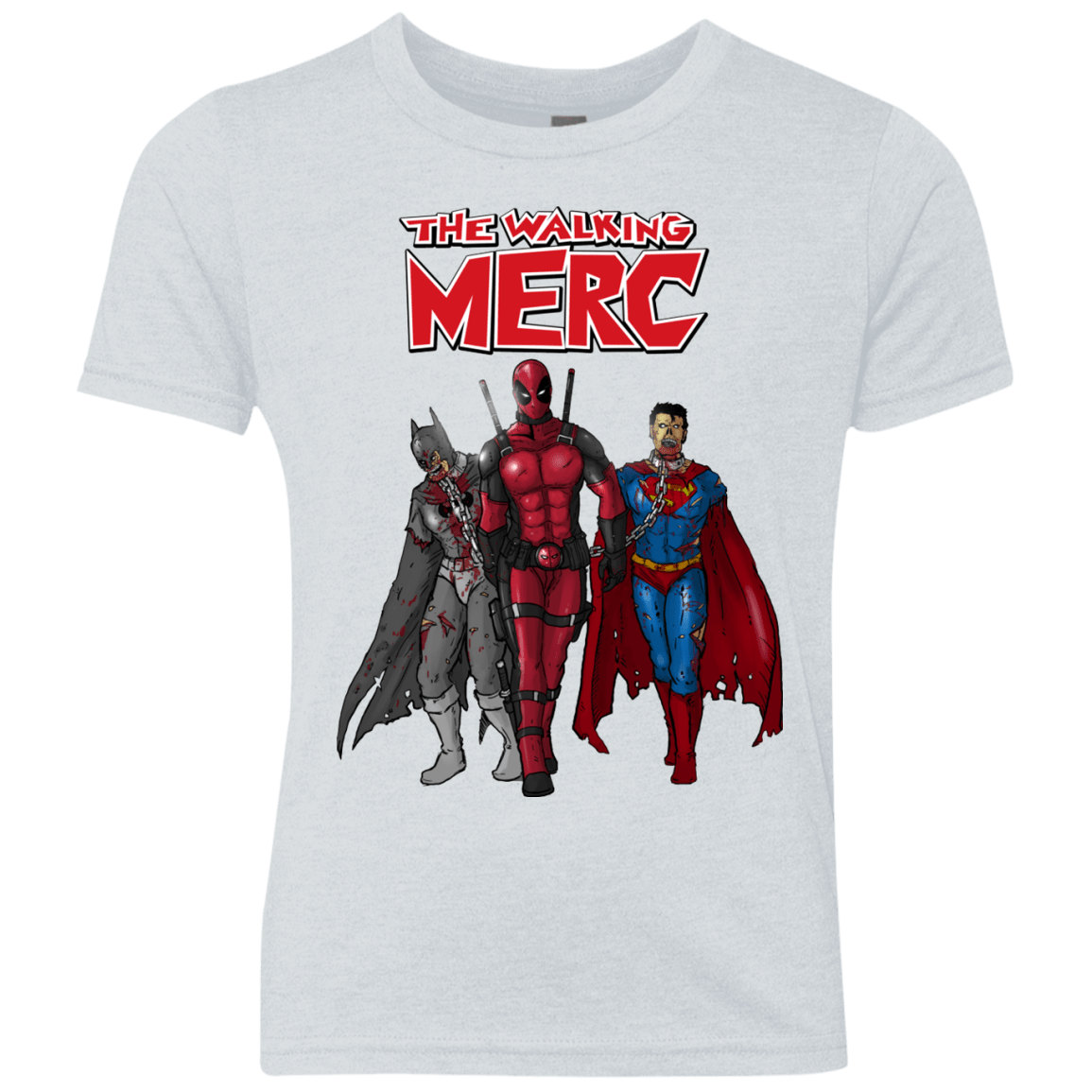 T-Shirts Heather White / YXS The Walking Merc Youth Triblend T-Shirt