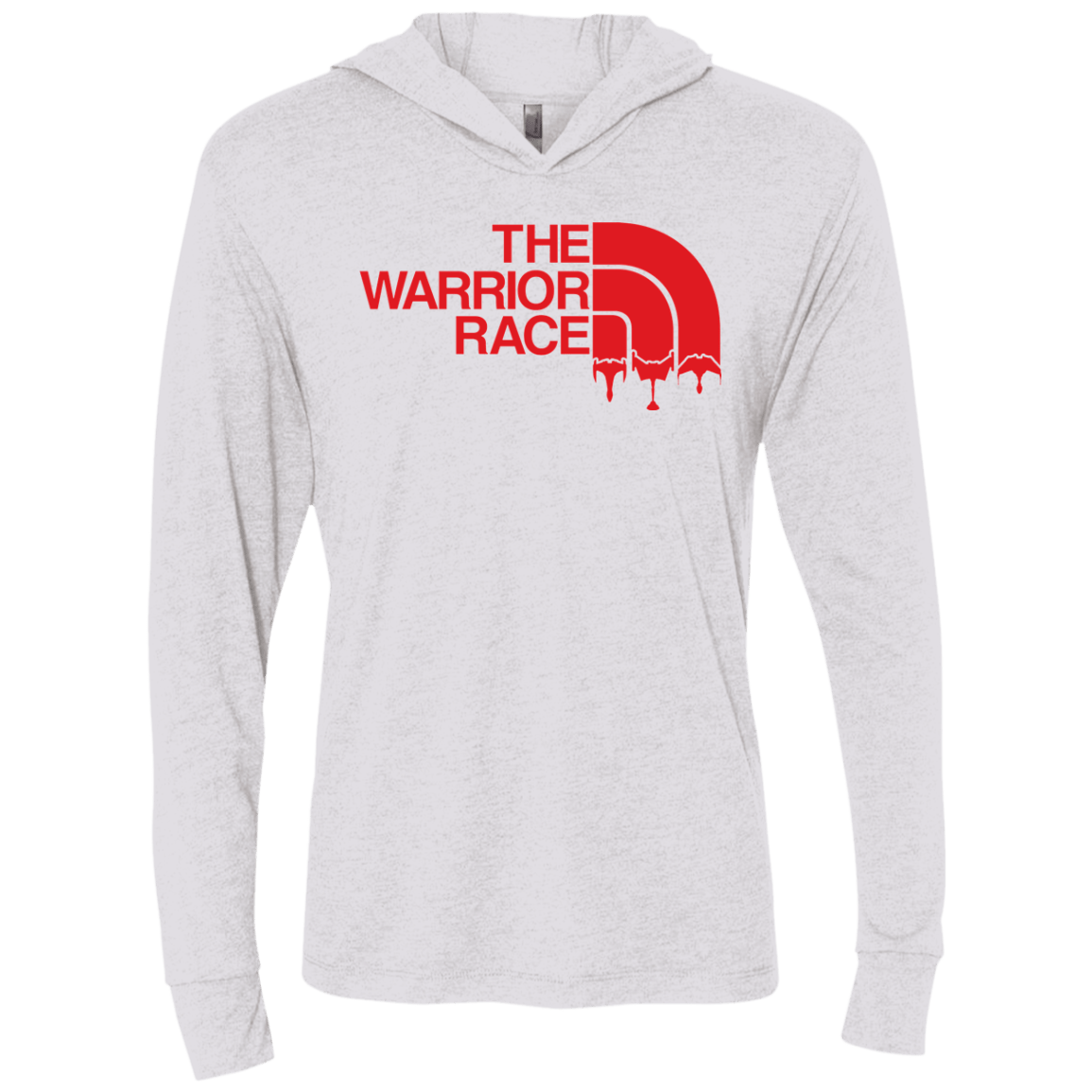 T-Shirts Heather White / X-Small THE WARRIOR RACE Triblend Long Sleeve Hoodie Tee