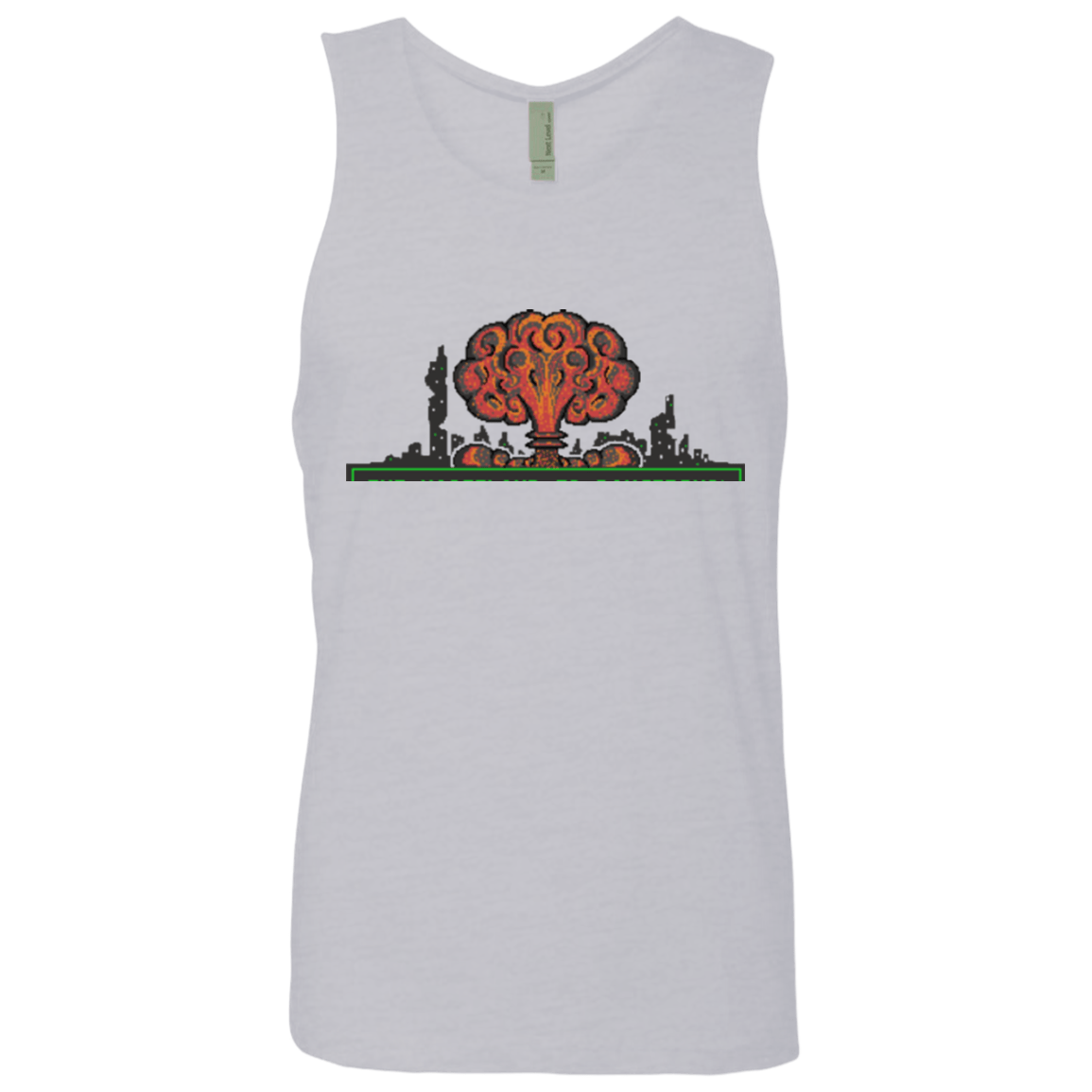 T-Shirts Heather Grey / Small The Wasteland is Dangerous Men's Premium Tank Top