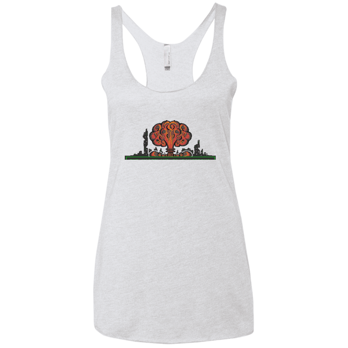 T-Shirts Heather White / X-Small The Wasteland is Dangerous Women's Triblend Racerback Tank