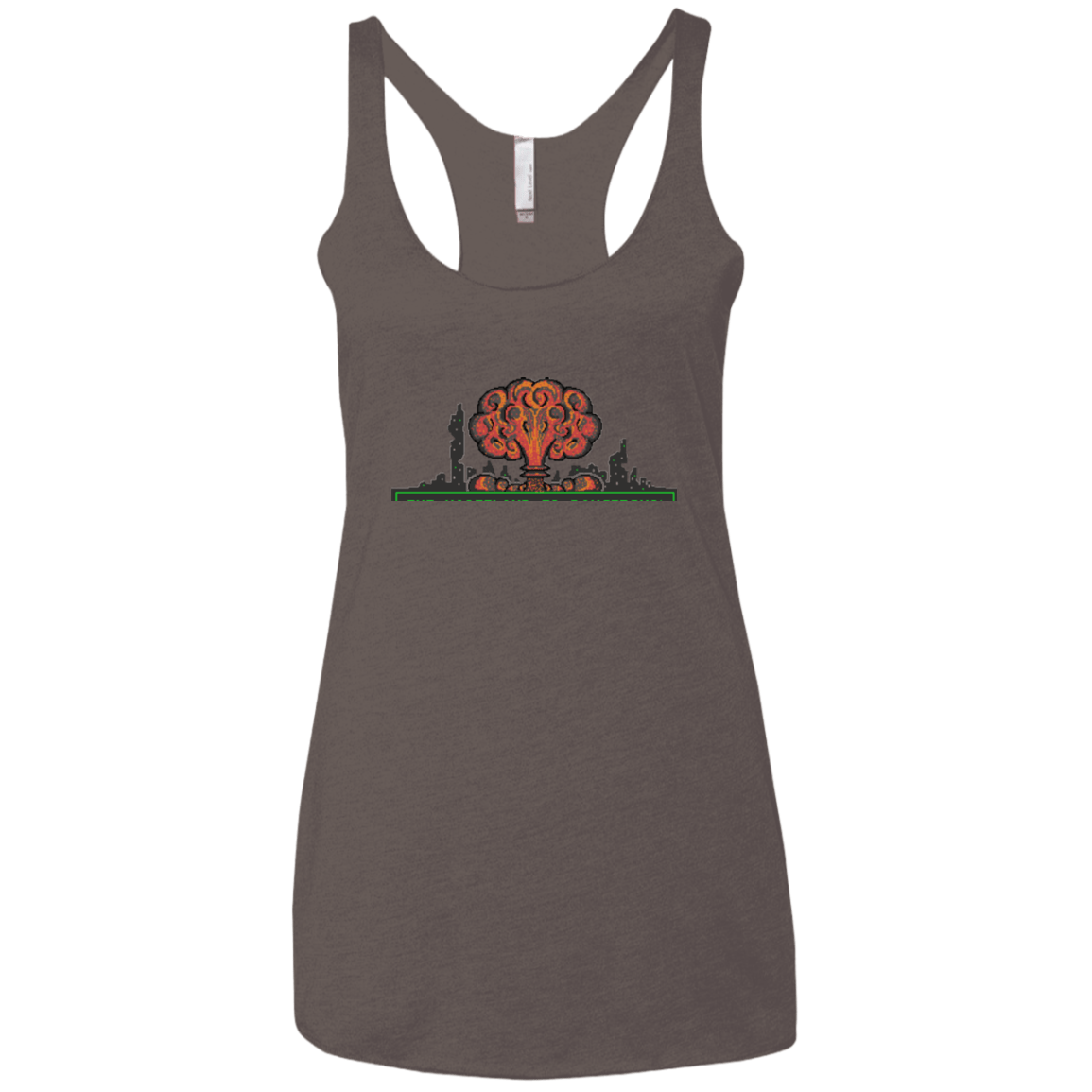 T-Shirts Macchiato / X-Small The Wasteland is Dangerous Women's Triblend Racerback Tank