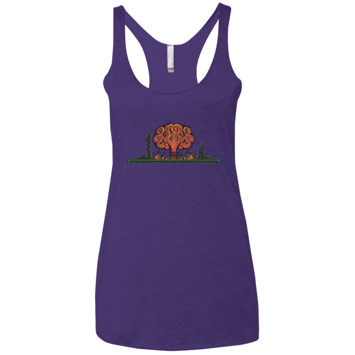 T-Shirts Purple / X-Small The Wasteland is Dangerous Women's Triblend Racerback Tank