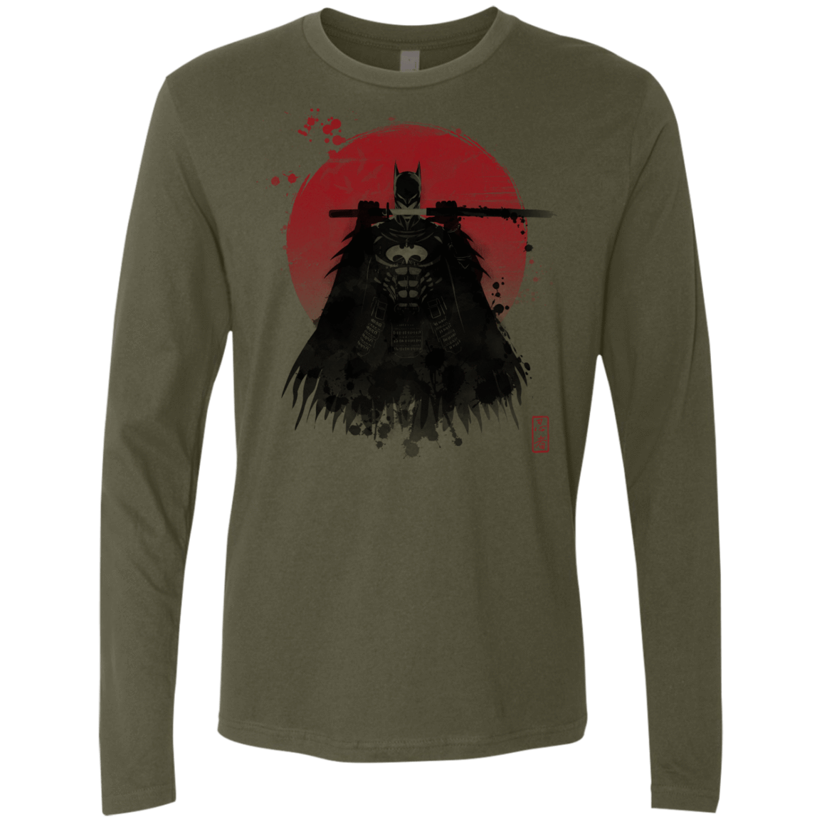 T-Shirts Military Green / S The Way of the Bat Men's Premium Long Sleeve