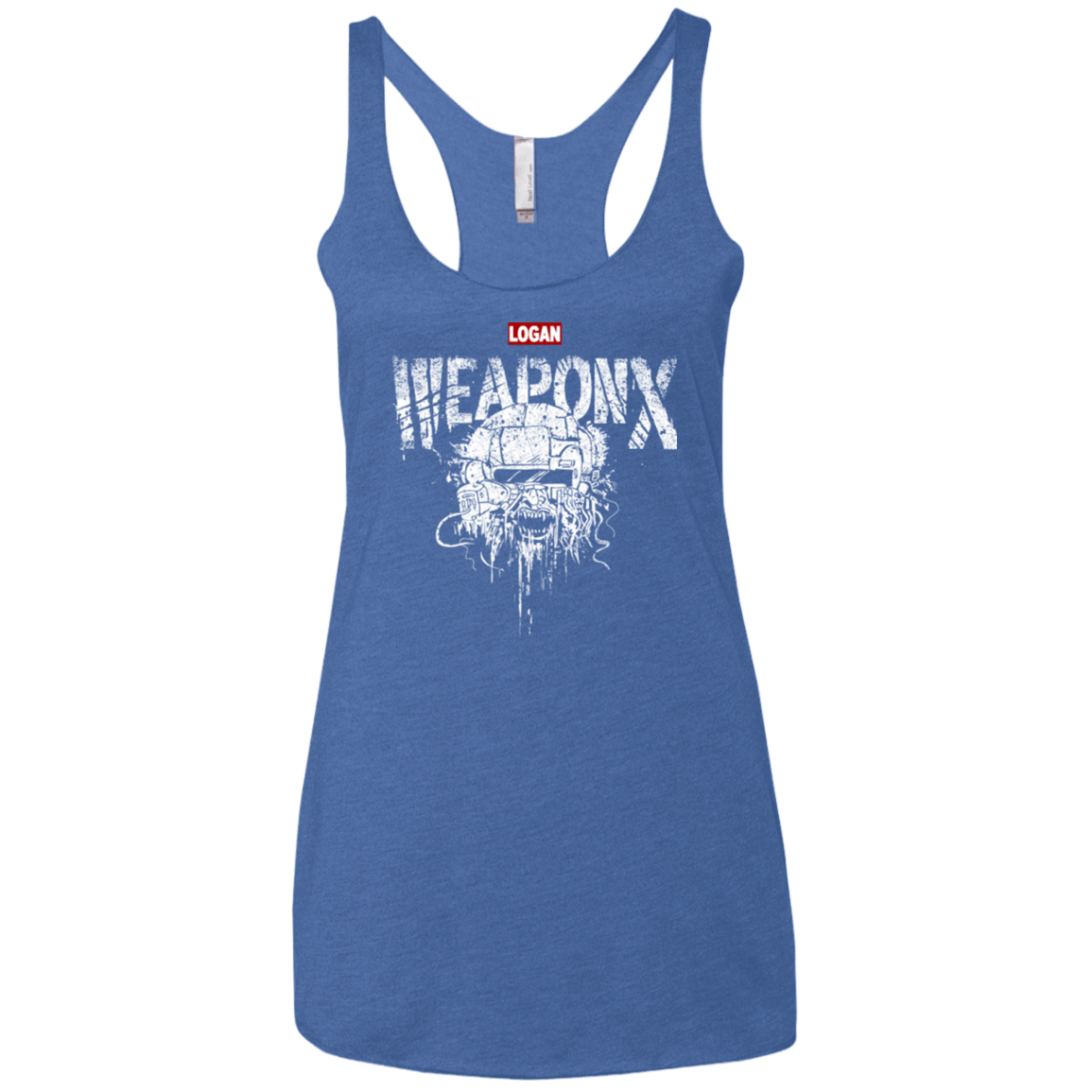 T-Shirts Vintage Royal / X-Small The Weapon Women's Triblend Racerback Tank
