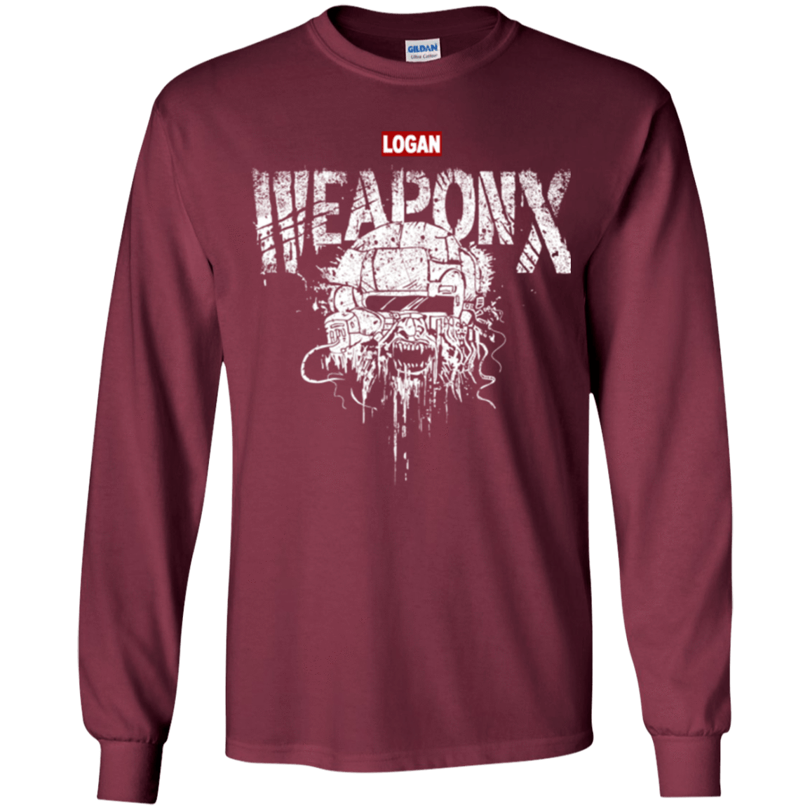 T-Shirts Maroon / YS The Weapon Youth Long Sleeve T-Shirt