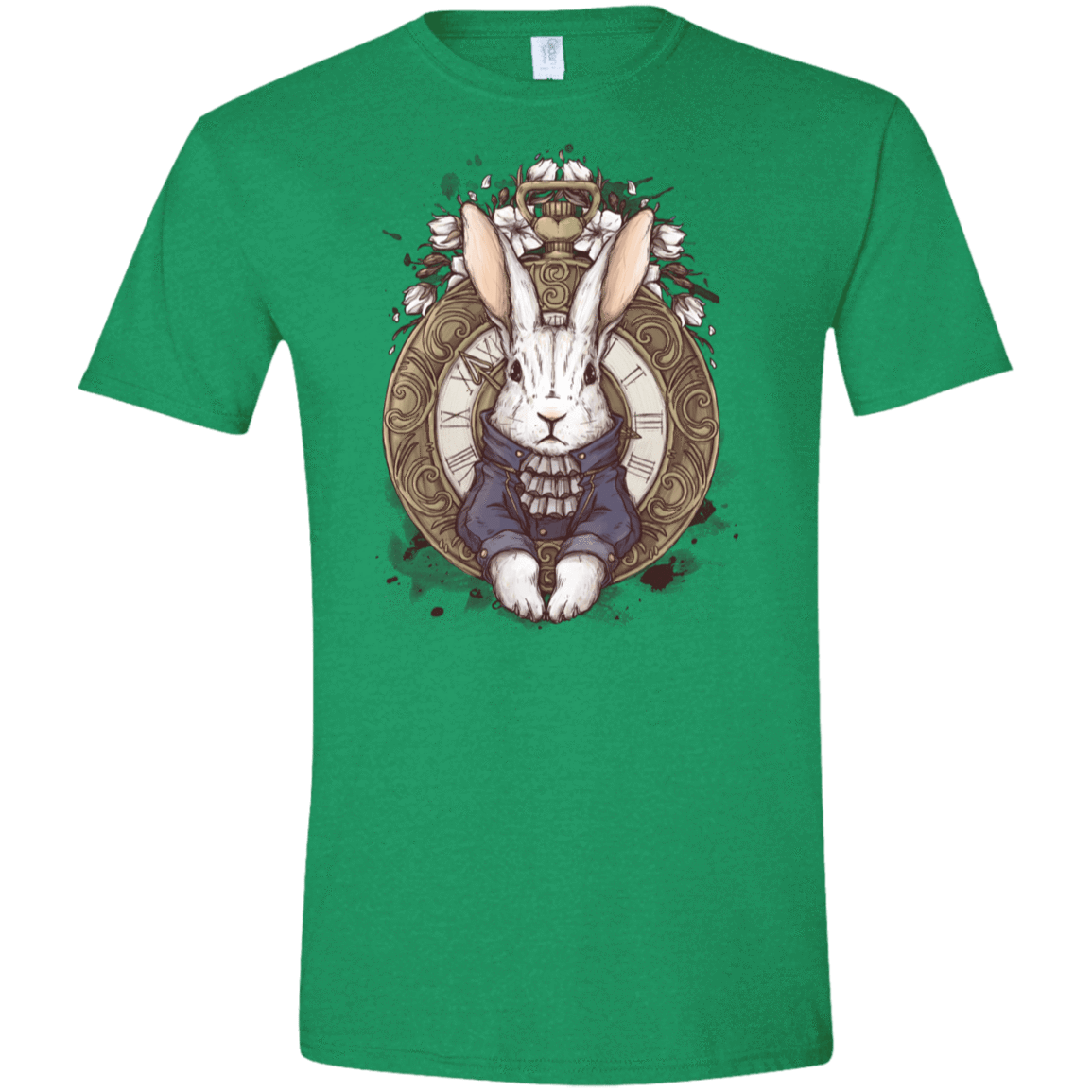 T-Shirts Heather Irish Green / S The White Rabbit Men's Semi-Fitted Softstyle
