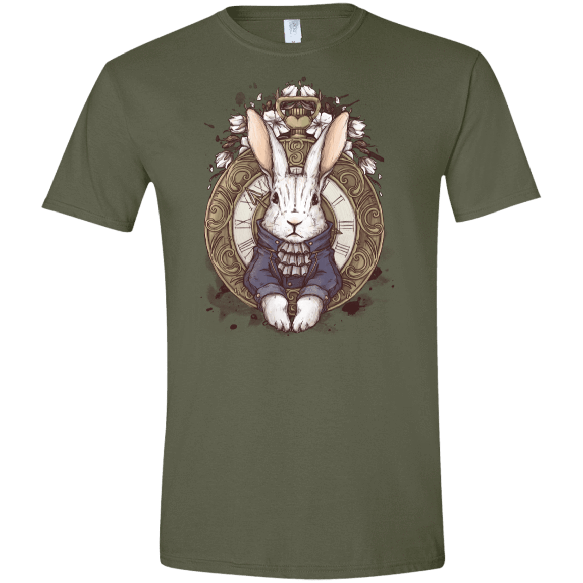 T-Shirts Military Green / S The White Rabbit Men's Semi-Fitted Softstyle