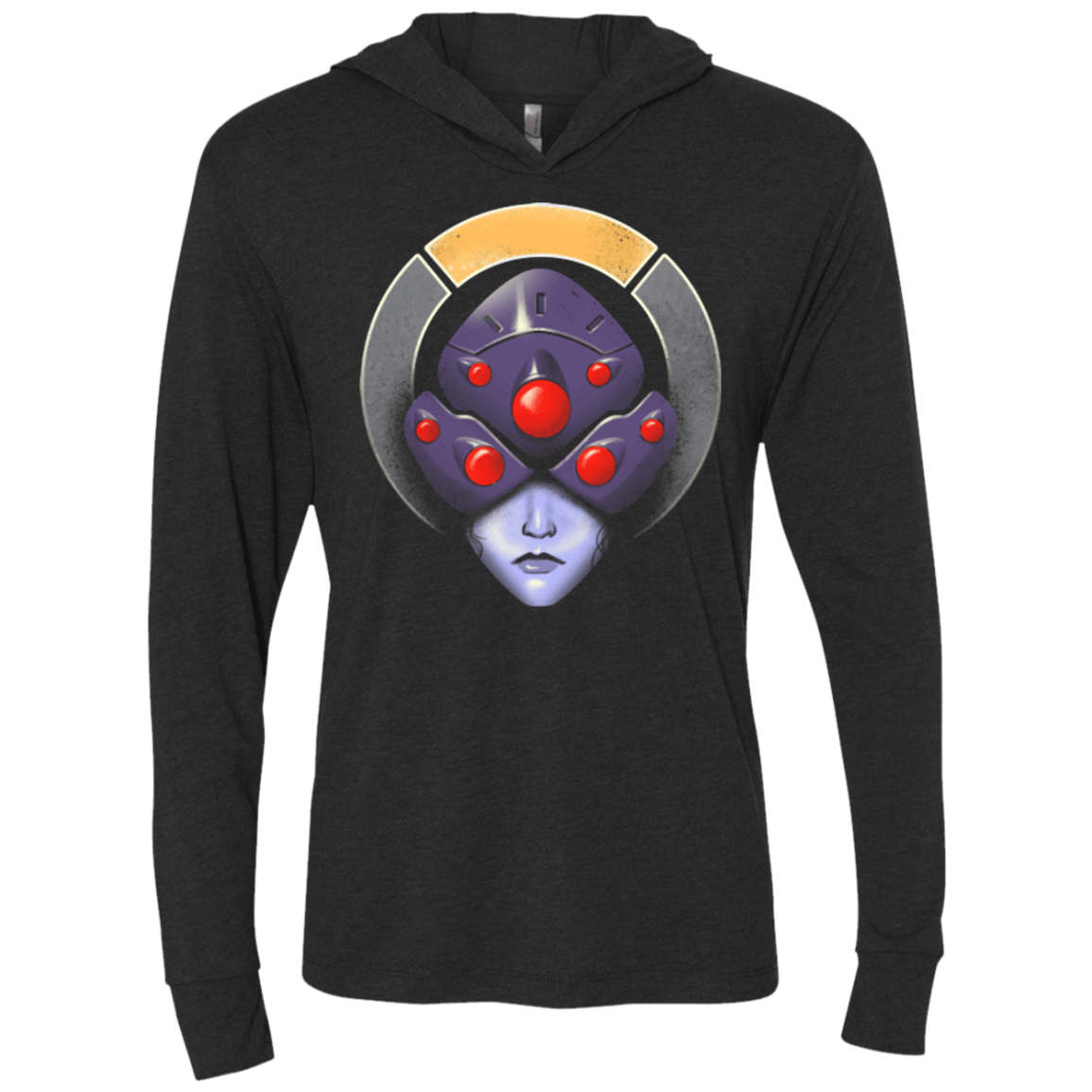 T-Shirts Vintage Black / X-Small The Widow Assassin Triblend Long Sleeve Hoodie Tee