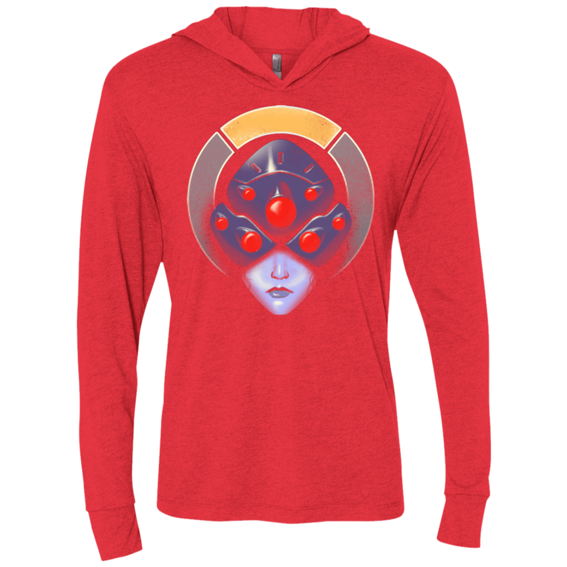 T-Shirts Vintage Red / X-Small The Widow Assassin Triblend Long Sleeve Hoodie Tee