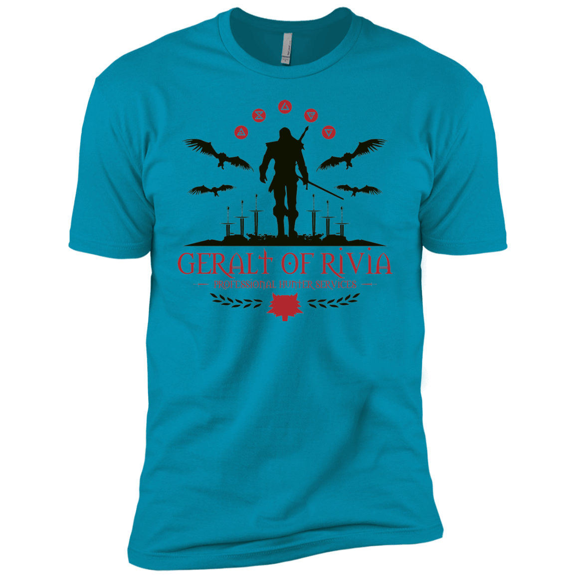 T-Shirts Turquoise / YXS The Witcher 3 Wild Hunt Boys Premium T-Shirt