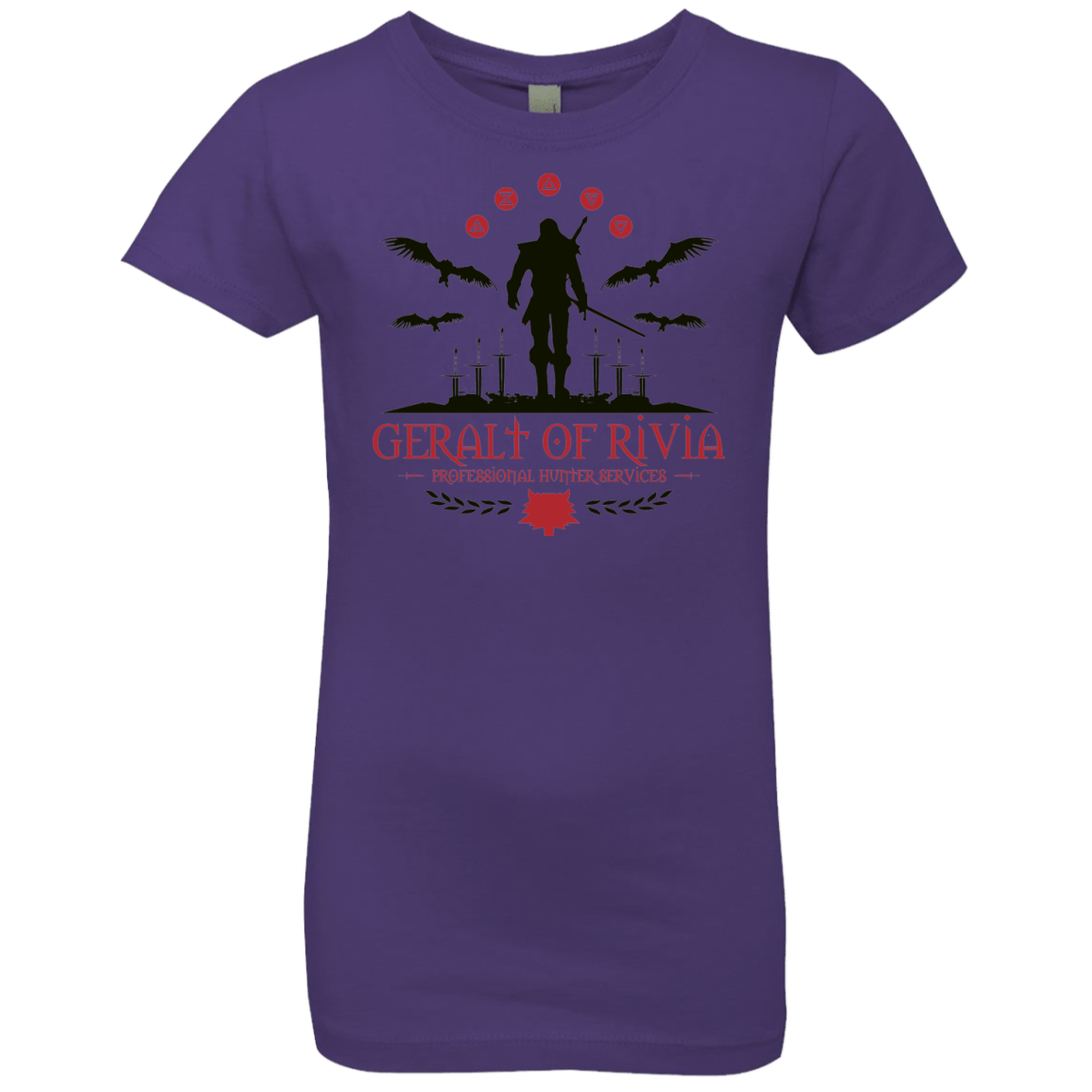 T-Shirts Purple Rush / YXS The Witcher 3 Wild Hunt Girls Premium T-Shirt