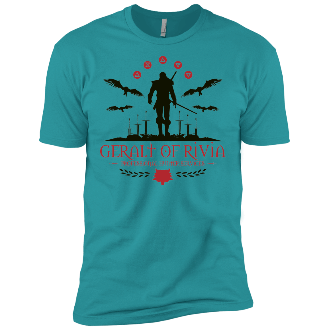 T-Shirts Tahiti Blue / X-Small The Witcher 3 Wild Hunt Men's Premium T-Shirt
