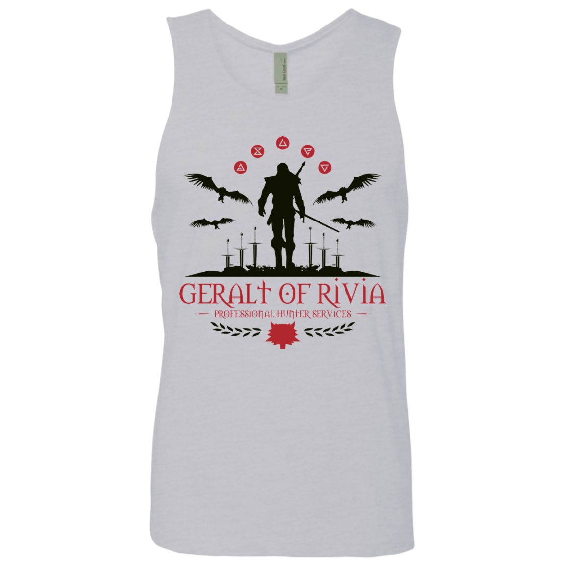 T-Shirts Heather Grey / Small The Witcher 3 Wild Hunt Men's Premium Tank Top