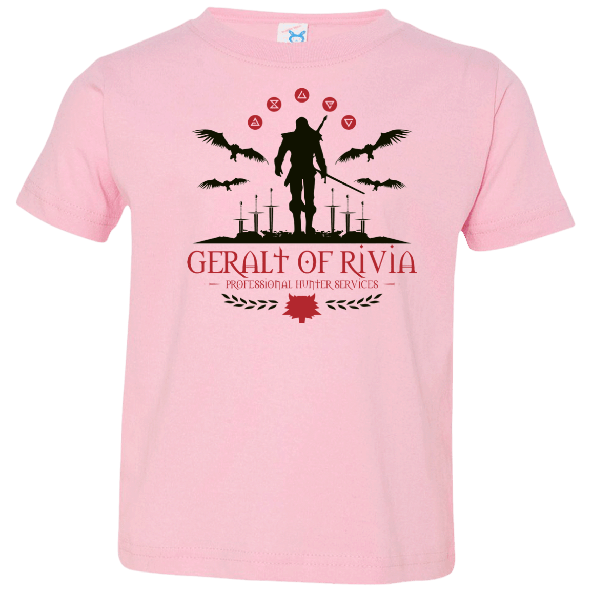 T-Shirts Pink / 2T The Witcher 3 Wild Hunt Toddler Premium T-Shirt