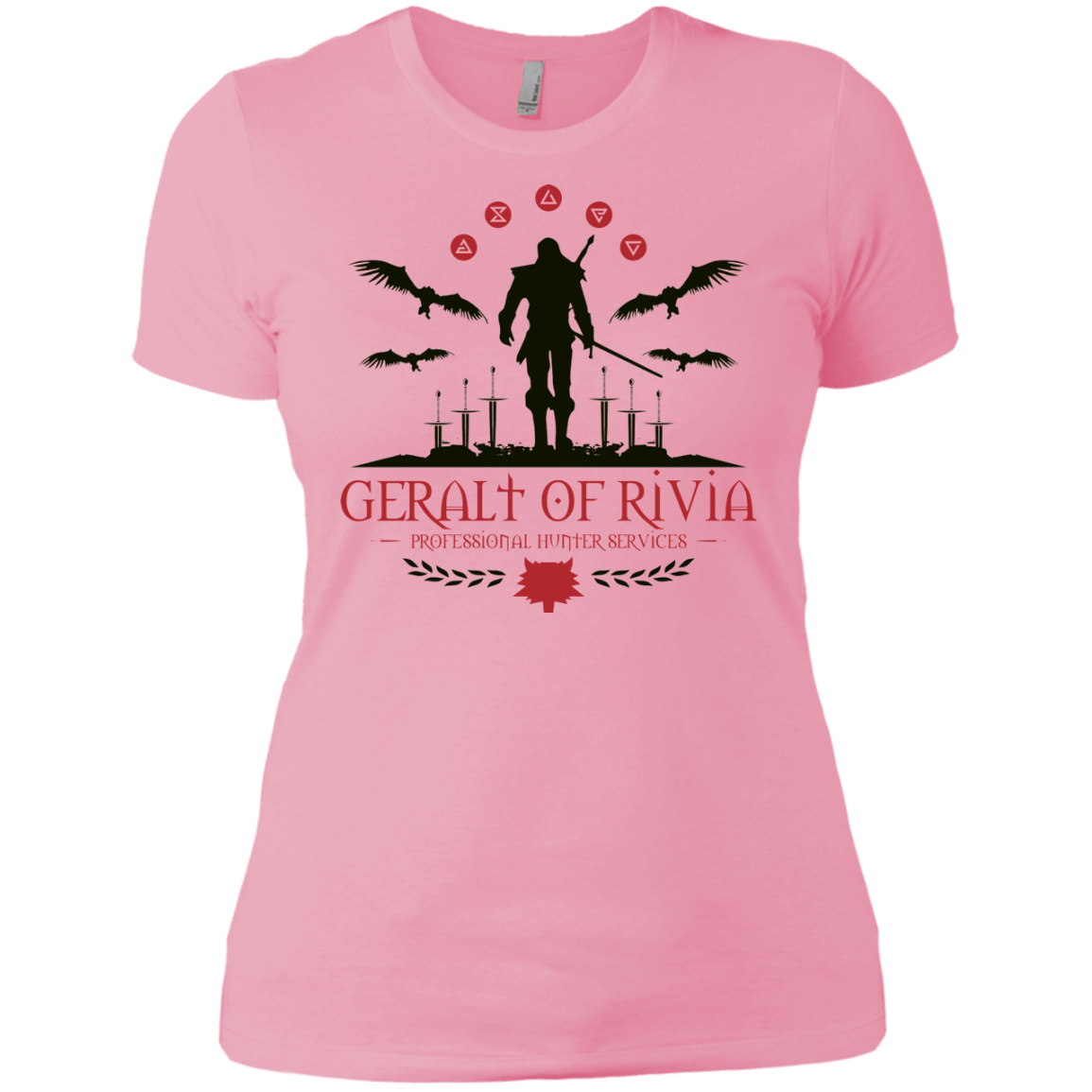 T-Shirts Light Pink / X-Small The Witcher 3 Wild Hunt Women's Premium T-Shirt