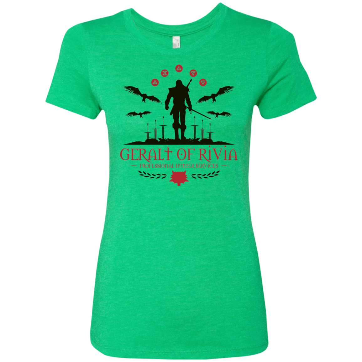 T-Shirts Envy / Small The Witcher 3 Wild Hunt Women's Triblend T-Shirt