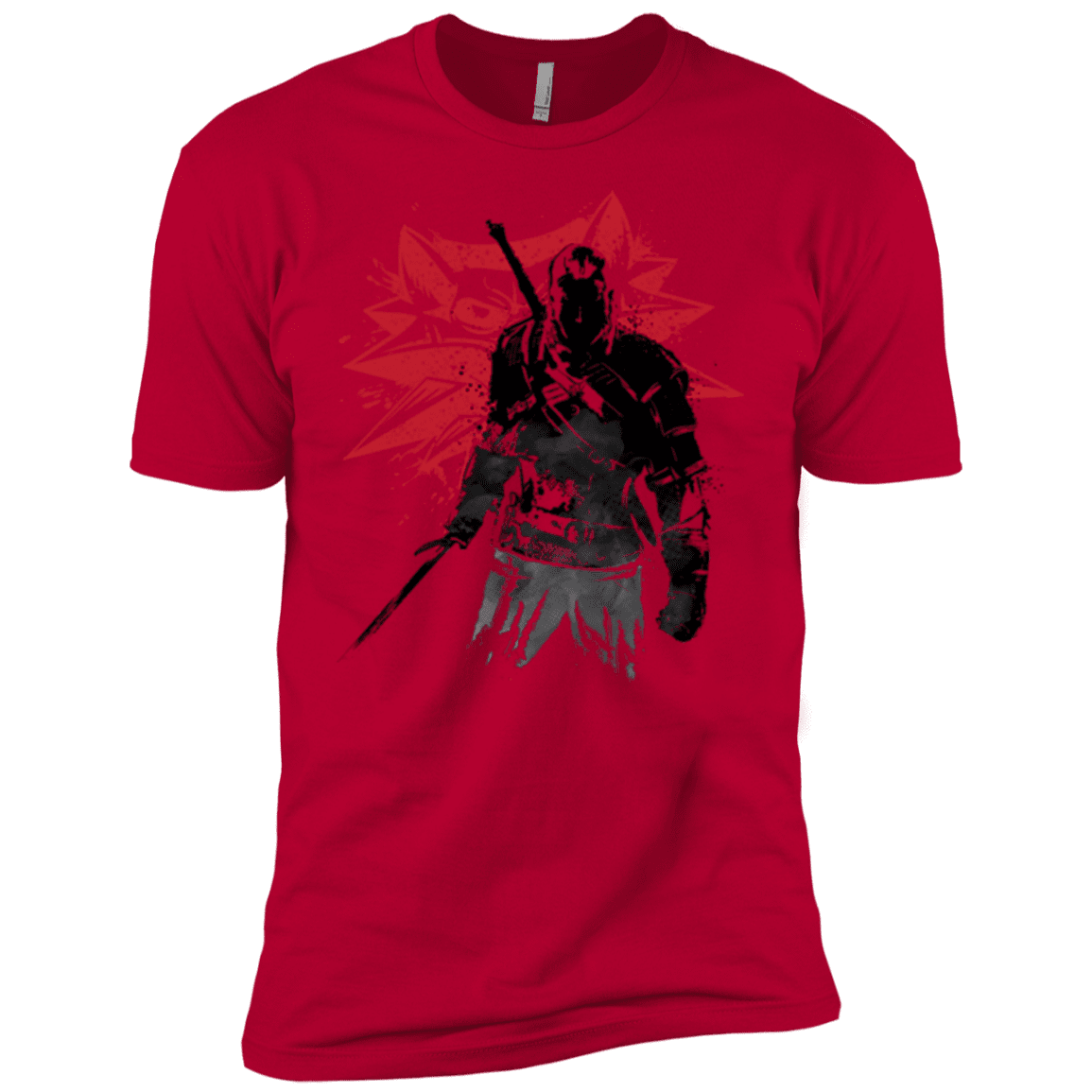 T-Shirts Red / YXS The witcher sumi-e Boys Premium T-Shirt