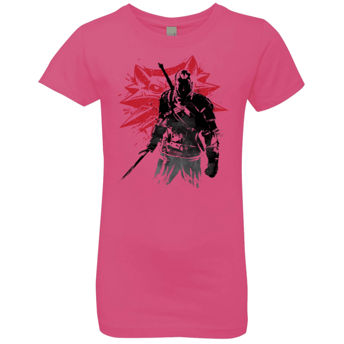 T-Shirts Hot Pink / YXS The witcher sumi-e Girls Premium T-Shirt
