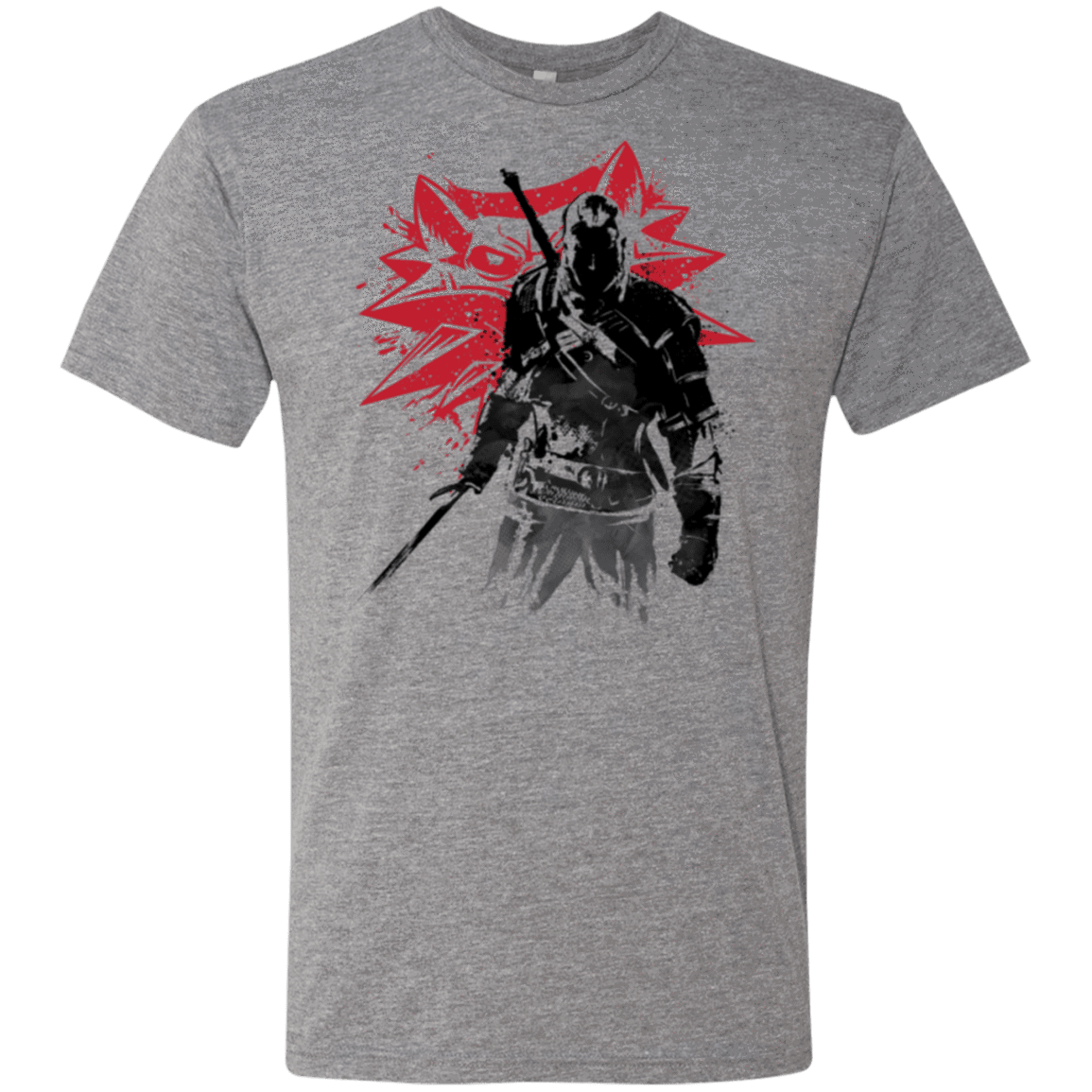 T-Shirts Premium Heather / Small The witcher sumi-e Men's Triblend T-Shirt