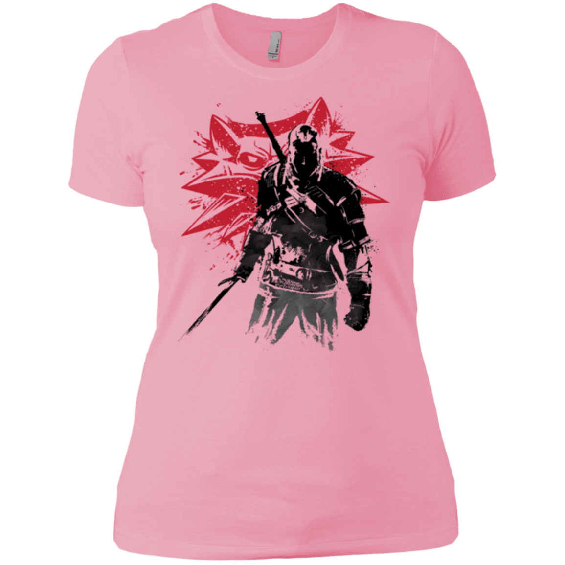 T-Shirts Light Pink / X-Small The witcher sumi-e Women's Premium T-Shirt