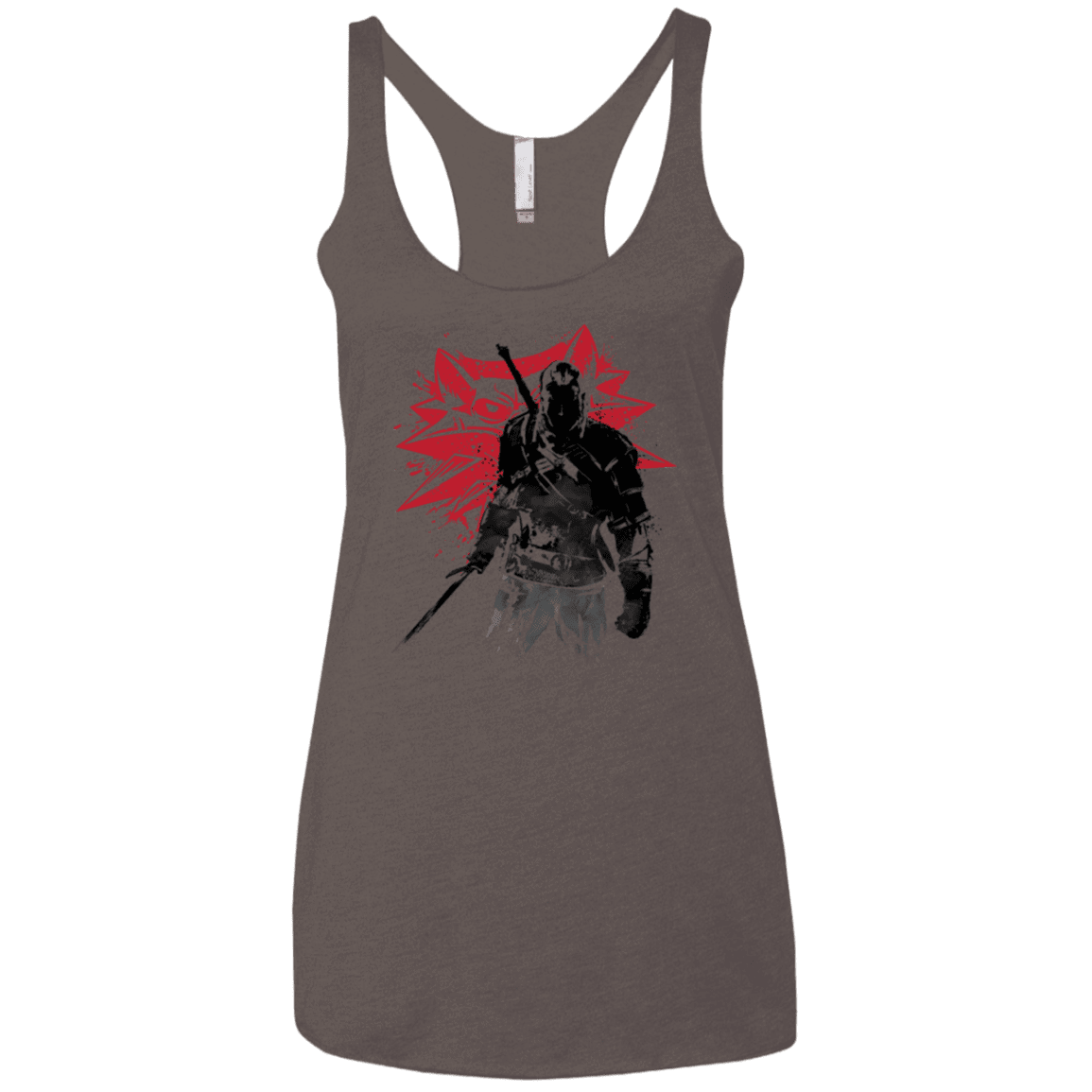 T-Shirts Macchiato / X-Small The witcher sumi-e Women's Triblend Racerback Tank