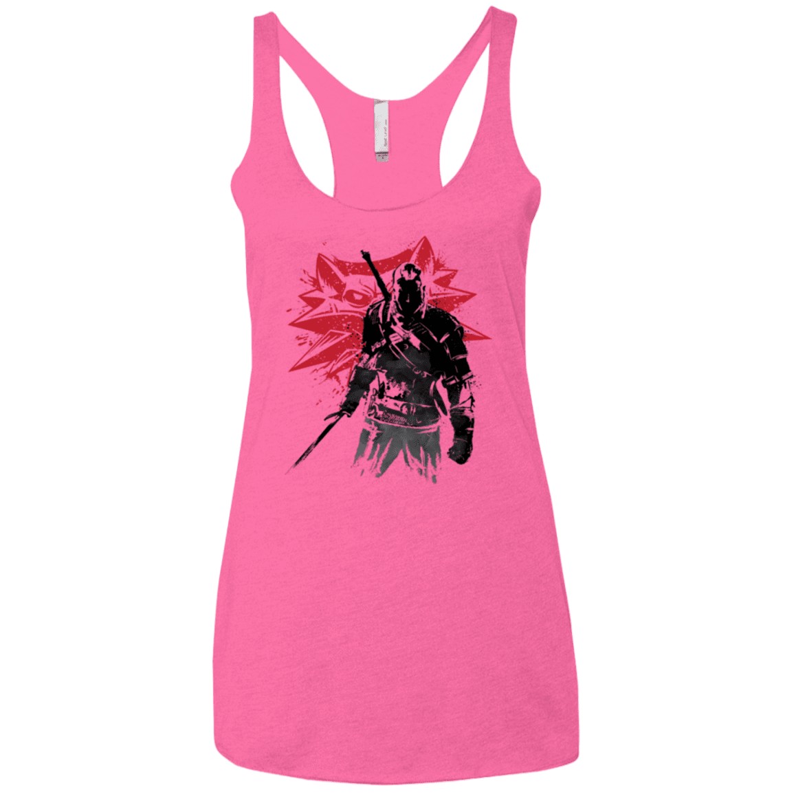 T-Shirts Vintage Pink / X-Small The witcher sumi-e Women's Triblend Racerback Tank