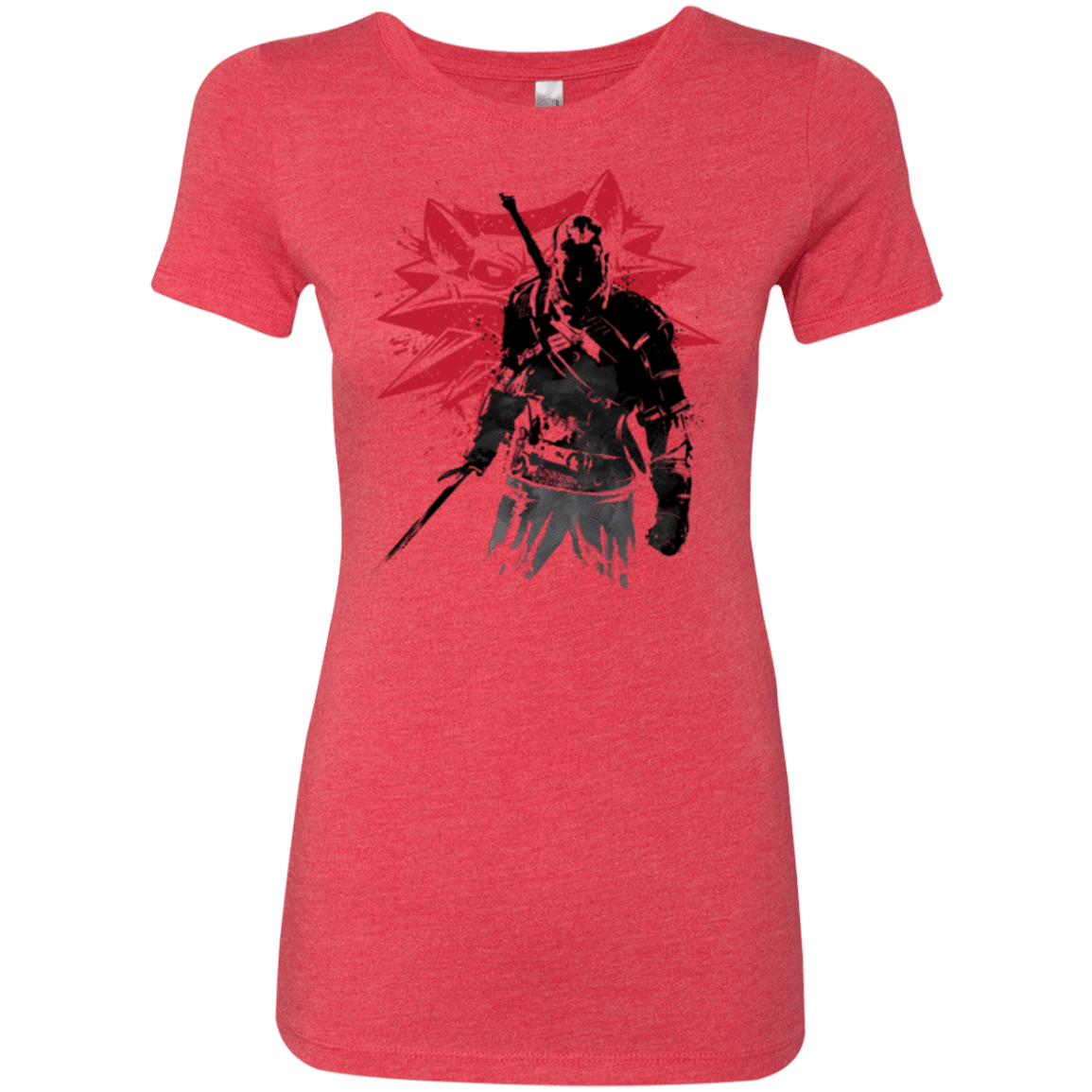 T-Shirts Vintage Red / Small The witcher sumi-e Women's Triblend T-Shirt