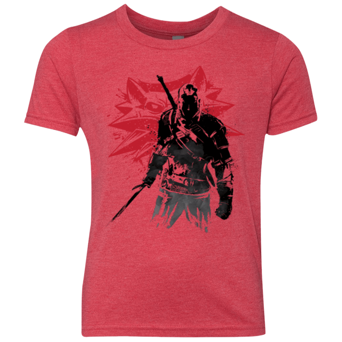 T-Shirts Vintage Red / YXS The witcher sumi-e Youth Triblend T-Shirt