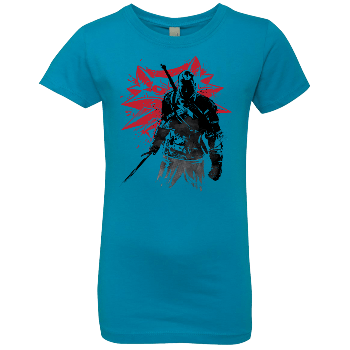 T-Shirts Turquoise / YXS The Witcher Sumie Girls Premium T-Shirt