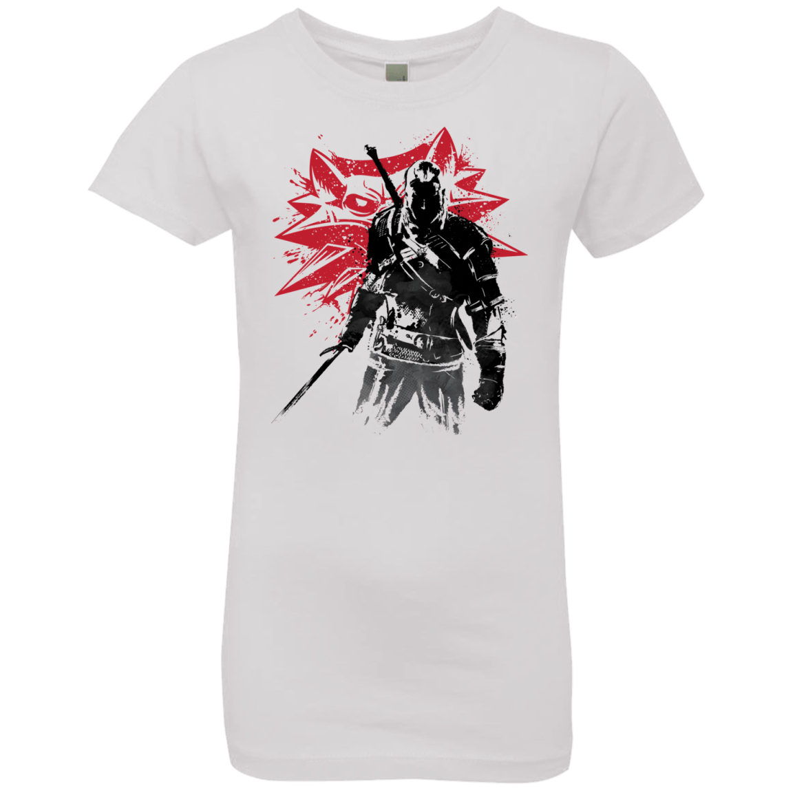 T-Shirts White / YXS The Witcher Sumie Girls Premium T-Shirt