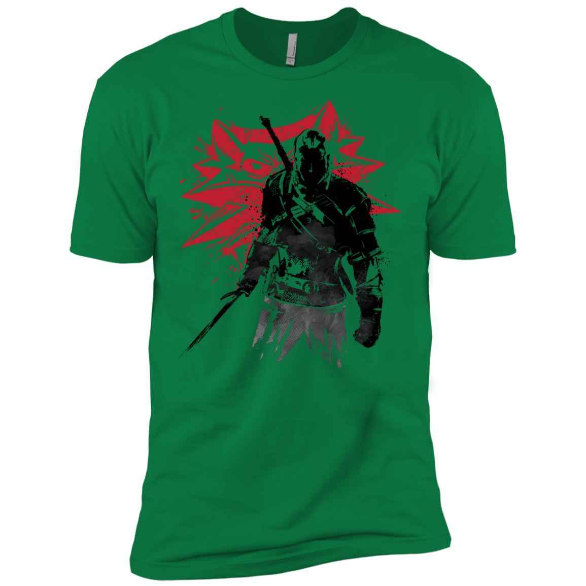 T-Shirts Kelly Green / X-Small The Witcher Sumie Men's Premium T-Shirt