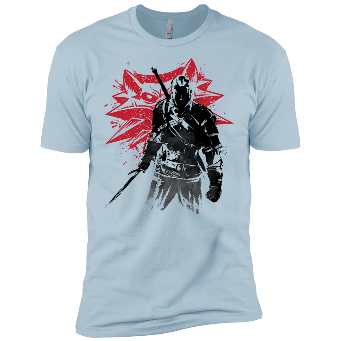 T-Shirts Light Blue / X-Small The Witcher Sumie Men's Premium T-Shirt