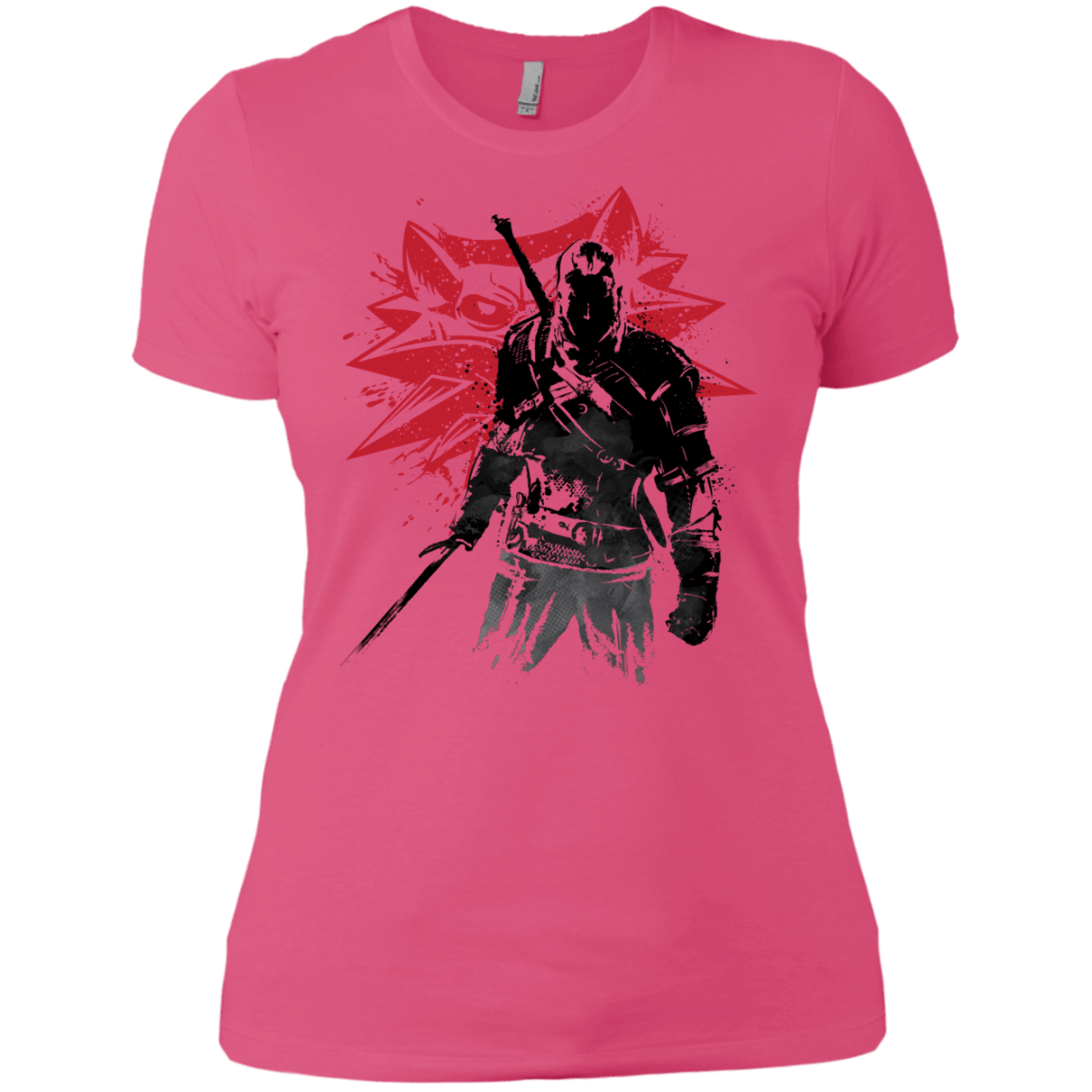 T-Shirts Hot Pink / X-Small The Witcher Sumie Women's Premium T-Shirt