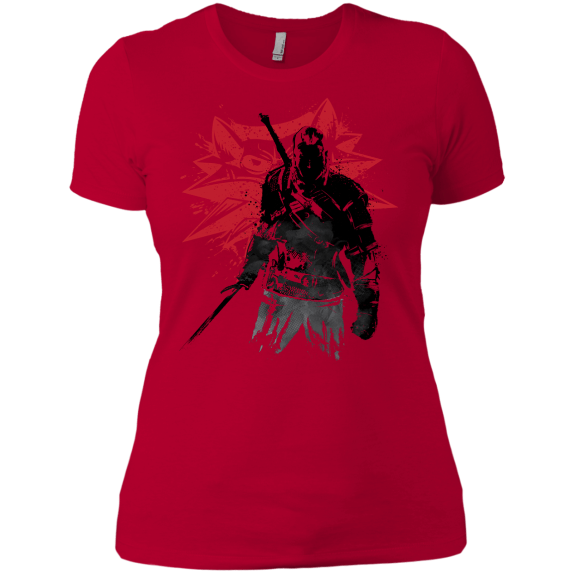 T-Shirts Red / X-Small The Witcher Sumie Women's Premium T-Shirt