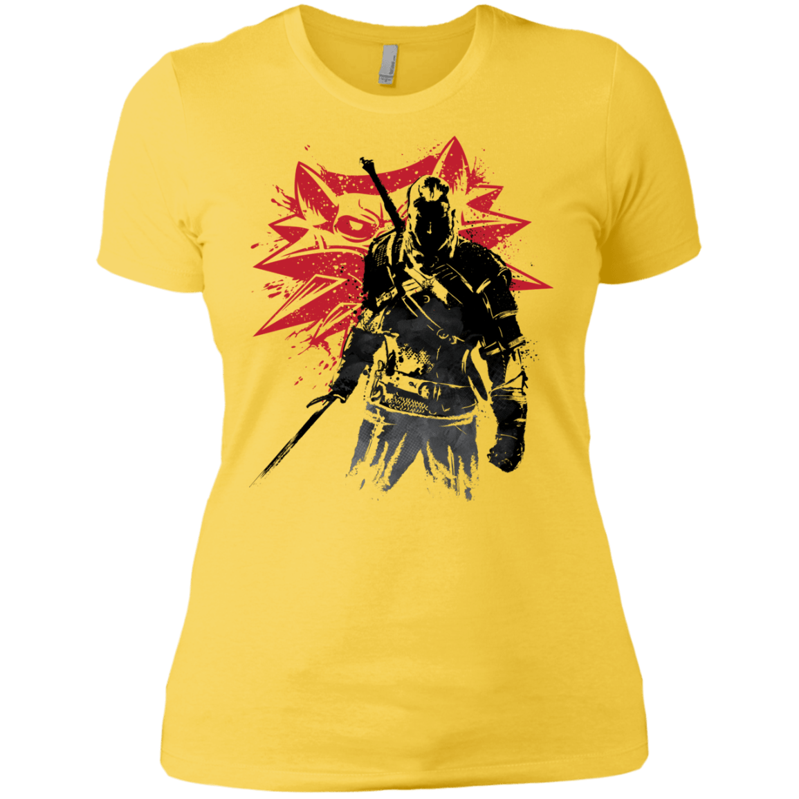 T-Shirts Vibrant Yellow / X-Small The Witcher Sumie Women's Premium T-Shirt