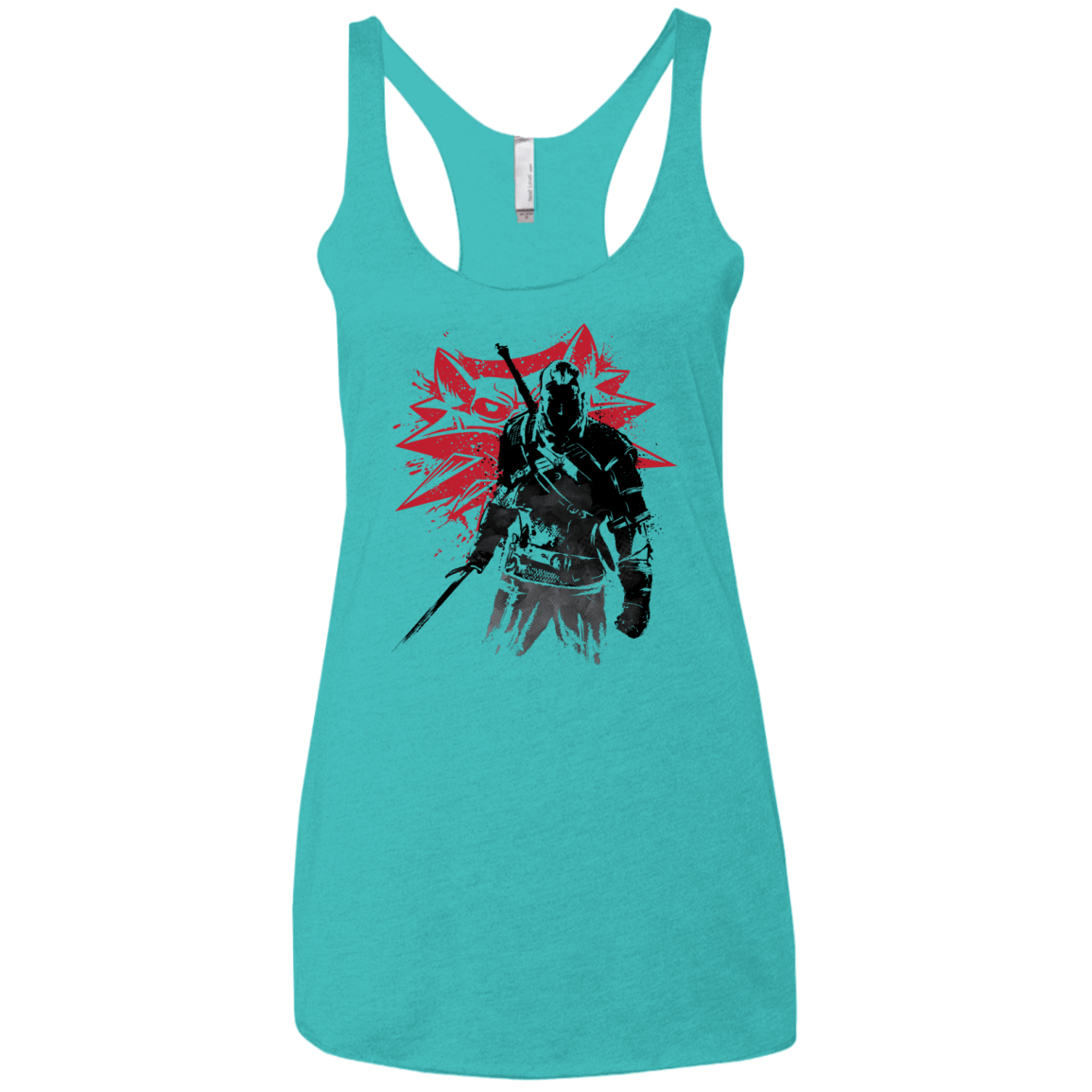 T-Shirts Tahiti Blue / X-Small The Witcher Sumie Women's Triblend Racerback Tank