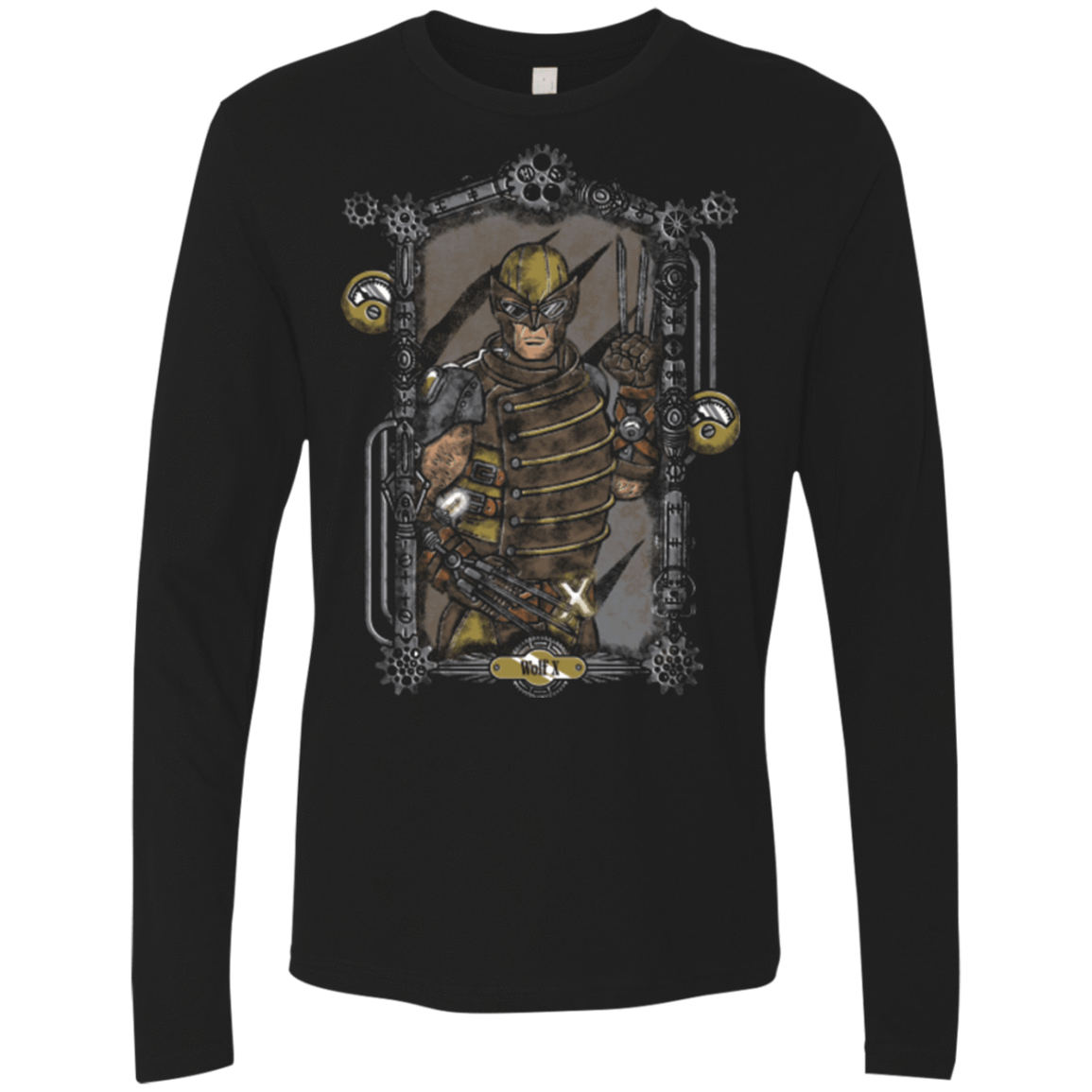 T-Shirts Black / Small The Wolf Men's Premium Long Sleeve