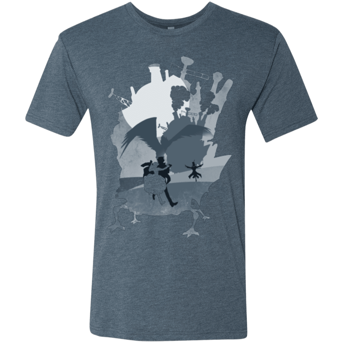 T-Shirts Indigo / Small The Wonder Castle Men's Triblend T-Shirt