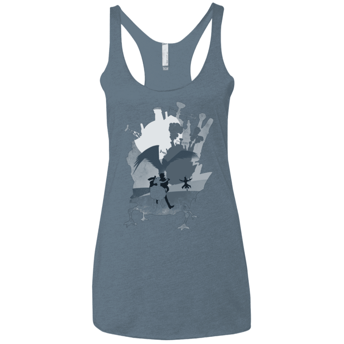 T-Shirts Indigo / X-Small The Wonder Castle Women's Triblend Racerback Tank