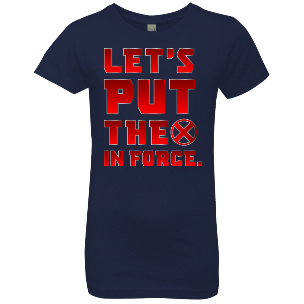 T-Shirts Midnight Navy / YXS The X In Force Girls Premium T-Shirt