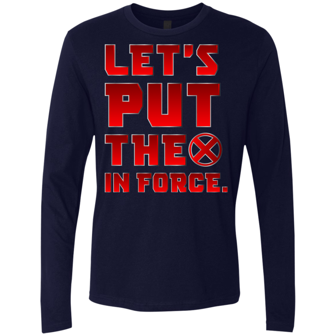 T-Shirts Midnight Navy / S The X In Force Men's Premium Long Sleeve