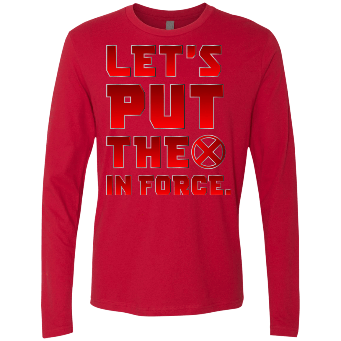 T-Shirts Red / S The X In Force Men's Premium Long Sleeve
