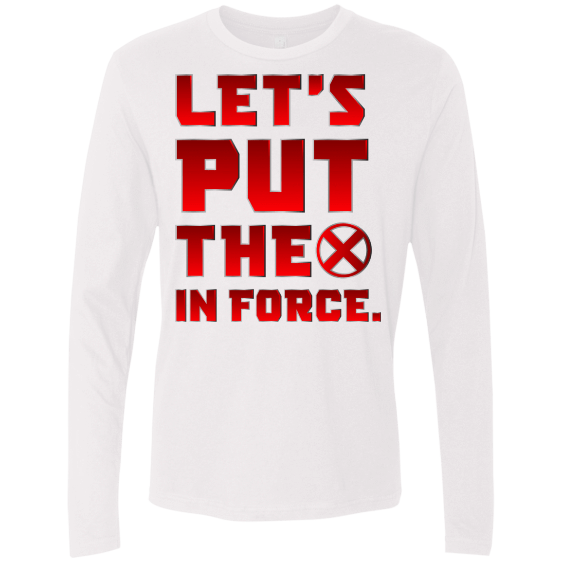 T-Shirts White / S The X In Force Men's Premium Long Sleeve
